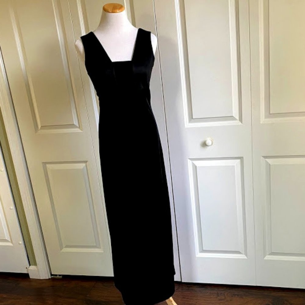 Vintage Vivienne Tam Black Velvet Dress